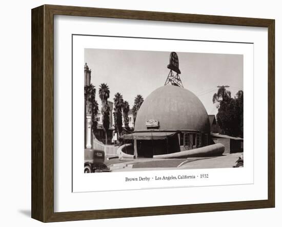 The Brown Derby, Los Angeles, California, 1932-null-Framed Art Print