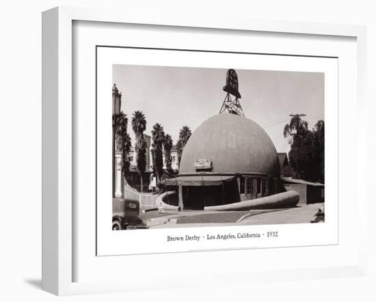 The Brown Derby, Los Angeles, California, 1932-null-Framed Art Print