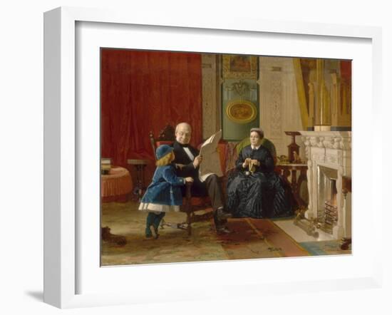 The Brown Family, 1869-Eastman Johnson-Framed Art Print