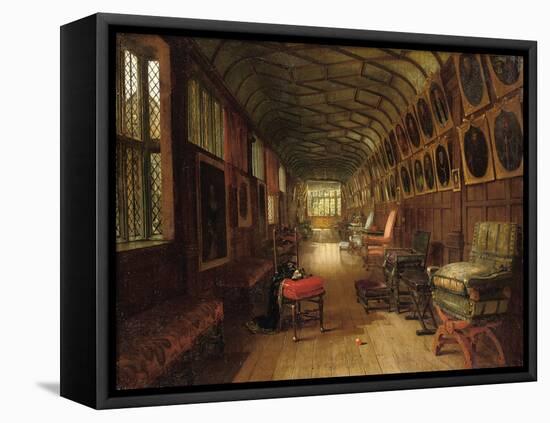 The Brown Gallery, Knole, Kent (Oil on Canvas)-Louise Ingram Rayner-Framed Stretched Canvas