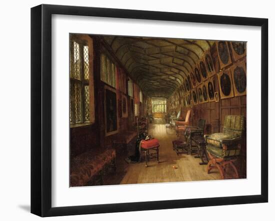 The Brown Gallery, Knole, Kent (Oil on Canvas)-Louise Ingram Rayner-Framed Giclee Print