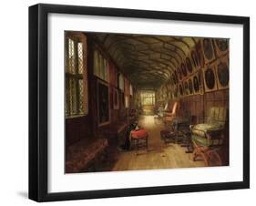 The Brown Gallery, Knole, Kent (Oil on Canvas)-Louise Ingram Rayner-Framed Giclee Print