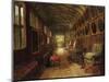 The Brown Gallery, Knole, Kent (Oil on Canvas)-Louise Ingram Rayner-Mounted Giclee Print