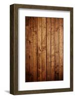 The Brown Wood Texture with Natural Patterns-Irochka-Framed Photographic Print