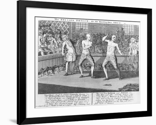 The Bruiser Bruis'D, Or, the Knowing-Ones Taken-In, 1750 (Engraving)-English-Framed Giclee Print