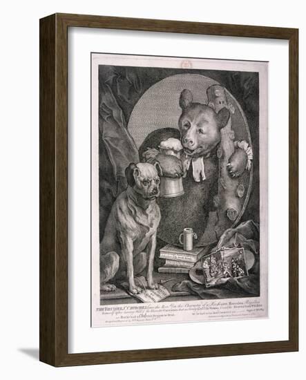 The Bruiser, C. Churchill ... in the Character of a Russian Hercules ..., 1763-William Hogarth-Framed Giclee Print