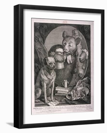The Bruiser, C. Churchill ... in the Character of a Russian Hercules ..., 1763-William Hogarth-Framed Giclee Print