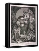The Bruiser, C. Churchill ... in the Character of a Russian Hercules ..., 1763-William Hogarth-Framed Stretched Canvas