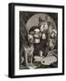 The Bruiser Charles Churchill, Once the Reverend, in the Character of a Russian Hercules,…-William Hogarth-Framed Giclee Print