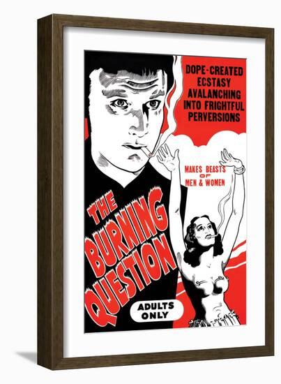 The Bruning Question-null-Framed Art Print