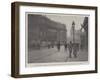 The Brussels Riots, the Maison Du Peuple, the Centre of the Agitation-null-Framed Giclee Print