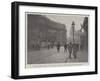 The Brussels Riots, the Maison Du Peuple, the Centre of the Agitation-null-Framed Giclee Print