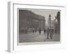 The Brussels Riots, the Maison Du Peuple, the Centre of the Agitation-null-Framed Giclee Print