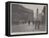 The Brussels Riots, the Maison Du Peuple, the Centre of the Agitation-null-Framed Stretched Canvas