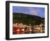 The Bryggen, a Huddle of Wooden Buildings on the Waterfront, Bergen,Hordaland, Norway-Anders Blomqvist-Framed Premium Photographic Print