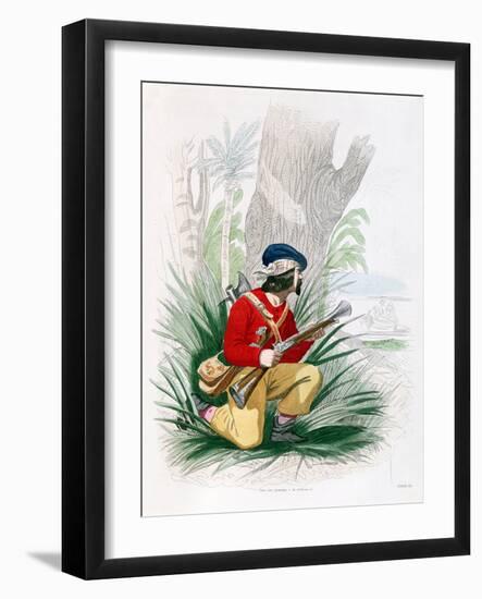 The Buccaneer from "Histoire Des Pirates" by P. Christian-Alexandre Debelle-Framed Giclee Print