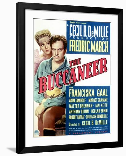 The Buccaneer - Movie Poster Reproduction-null-Framed Photo