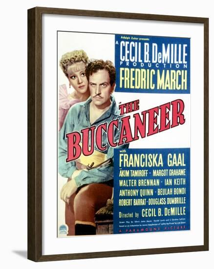 The Buccaneer - Movie Poster Reproduction-null-Framed Photo