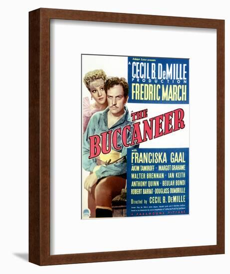 The Buccaneer - Movie Poster Reproduction-null-Framed Photo