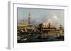 The Bucintoro at the Molo on Ascension Day-Canaletto-Framed Premium Giclee Print