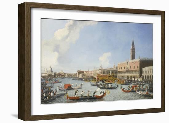 The Bucintoro Returning to the Molo on Ascension Day-William James-Framed Giclee Print