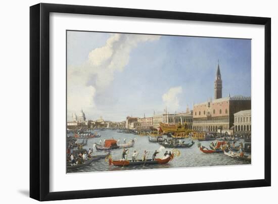 The Bucintoro Returning to the Molo on Ascension Day-William James-Framed Giclee Print