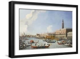 The Bucintoro Returning to the Molo on Ascension Day-William James-Framed Giclee Print