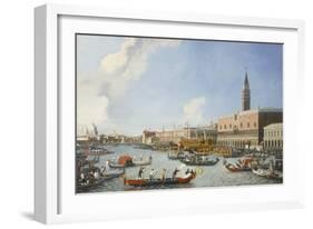 The Bucintoro Returning to the Molo on Ascension Day-William James-Framed Giclee Print