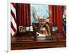 The Buck Stops Here-Lucia Heffernan-Framed Art Print