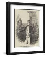 The Bucks Election, Mr Disraeli Addressing the Electors in the County Hall, Aylesbury-null-Framed Giclee Print