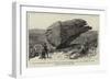 The Buckstone, Near Stanton, Monmouthshire, as it Was before it Was Rolled Down the Hill-null-Framed Giclee Print