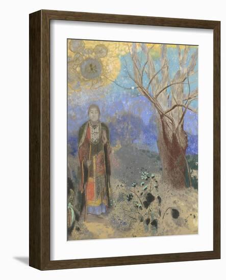 The Buddha, 1906-1907-Odilon Redon-Framed Giclee Print