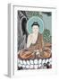 The Buddha teaching depicted in the Life of Buddha, Seoul, South Korea-Godong-Framed Photographic Print