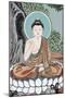 The Buddha teaching depicted in the Life of Buddha, Seoul, South Korea-Godong-Mounted Photographic Print