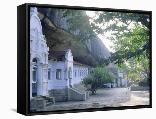 The Buddhist Cave Temples at Dambulla, in the Sigiriya Area, Sri Lanka-J P De Manne-Framed Stretched Canvas
