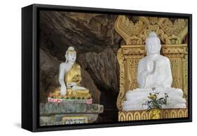 The Buddhist Pilgrimage Site of Peik Chin Myaung Cave (Maha Nan Damu Sacred Buddha Cave)-Stephen Studd-Framed Stretched Canvas