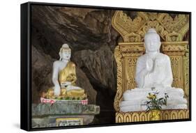 The Buddhist Pilgrimage Site of Peik Chin Myaung Cave (Maha Nan Damu Sacred Buddha Cave)-Stephen Studd-Framed Stretched Canvas