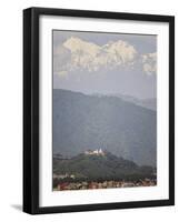 The Buddhist Temple of Swayambhu, Overlooking Kathmandu, Rising to Over 6000M-Don Smith-Framed Photographic Print