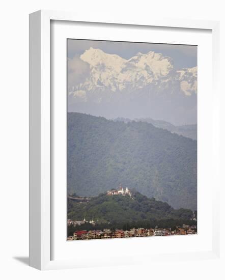 The Buddhist Temple of Swayambhu, Overlooking Kathmandu, Rising to Over 6000M-Don Smith-Framed Photographic Print