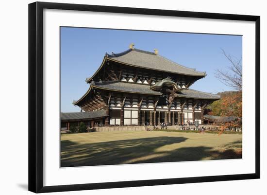 The Buddhist Temple of Todai-Ji, Nara, Kansai, Japan-Stuart Black-Framed Photographic Print