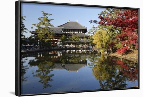 The Buddhist Temple of Topdai-Ji, Nara, Kansai, Japan-Stuart Black-Framed Photographic Print