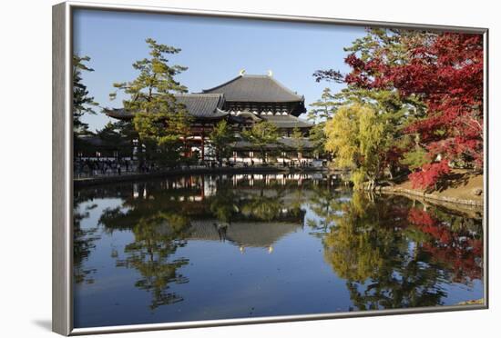 The Buddhist Temple of Topdai-Ji, Nara, Kansai, Japan-Stuart Black-Framed Photographic Print