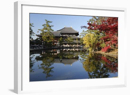 The Buddhist Temple of Topdai-Ji, Nara, Kansai, Japan-Stuart Black-Framed Photographic Print