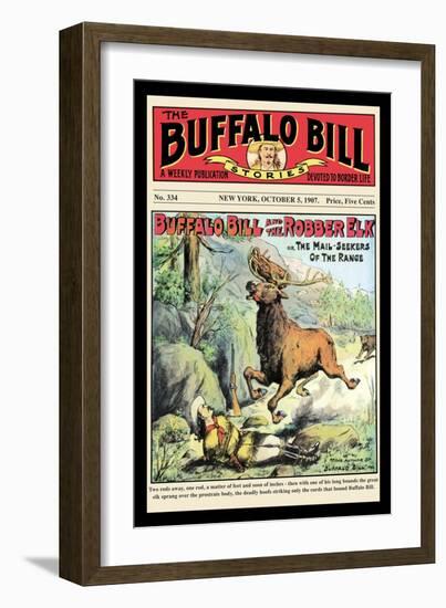 The Buffalo Bill Stories: Buffalo Bill and the Robber Elk-null-Framed Art Print