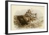 The Buffalo Hunt by C M Russell-Charles Marion Russell-Framed Giclee Print