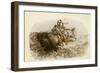 The Buffalo Hunt by C M Russell-Charles Marion Russell-Framed Giclee Print