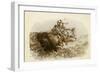 The Buffalo Hunt by C M Russell-Charles Marion Russell-Framed Giclee Print