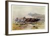 The Buffalo Hunt by C M Russell-Charles Marion Russell-Framed Giclee Print