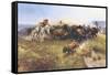 The Buffalo Hunt No. 39-Charles Marion Russell-Framed Stretched Canvas
