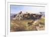 The Buffalo Hunt No. 39-Charles Marion Russell-Framed Art Print